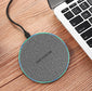 Qi Standard Ultra-Thin Fabric Aluminum Alloy Fast Charge Wireless Charger 15W Fast Charge Fast Charger Disc Wireless Charger